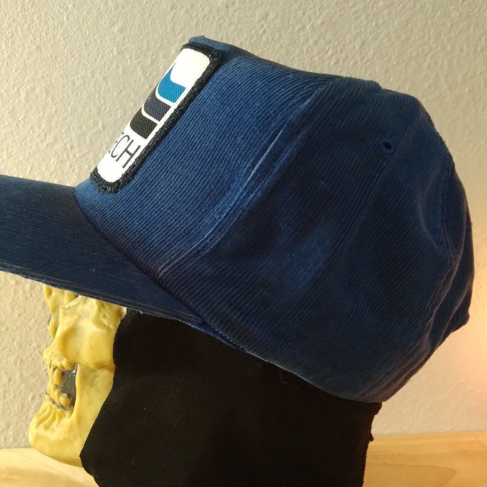 Deadstcok Vintage Martech Patch Corduroy Strap Back Hat - Picture 3 of 8